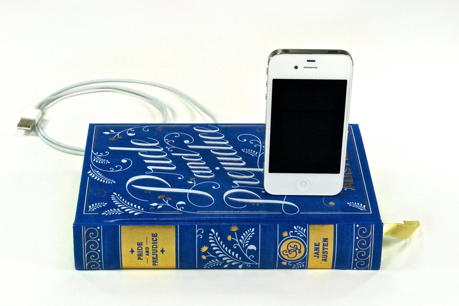 Pride and Prejudice Book Charger - iPhone 4S and iPod Dock