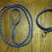 550 Paracord Custom Survival Cobra Dog Slip Collar and 5 Foot Braided Leash- Matching Set