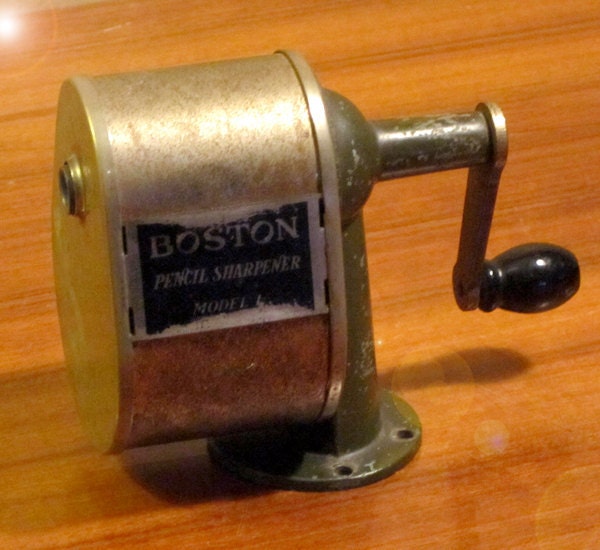Vintage Boston Pencil Sharpener Model L Made by C. by KernAndCo
