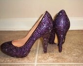 Amethyst Crystallized High Heels