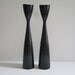 Danish Wood Candle Holders