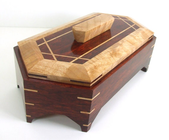 Bloodwood Jewelry Box Handmade From Exotic Solid by ...