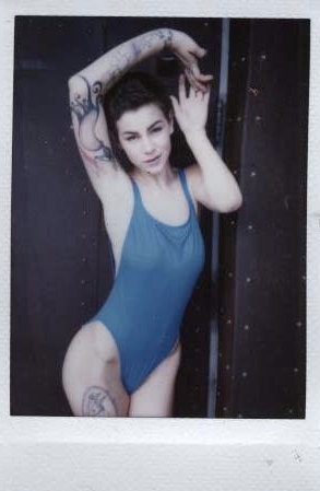 Vintage 80s Turquoise XSM-sm one-piece spandex bathingsuit