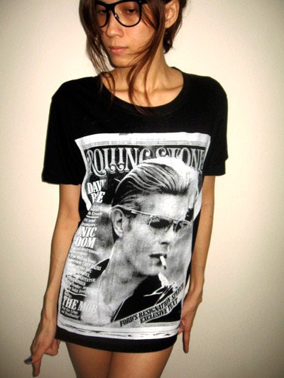 David Bowie Ziggy Glam Rock T-Shirt M