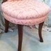 RESERVED for lisalamb7 vintage MID CENTURY Pink Vanity Parlor Boudoir Chair