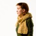Hand knit Hooded scarf, for women, scoodie, hand knit