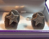 Super Star - Oval Cufflinks in solid silver