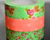 Rose Washi Tape - Orange