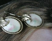 Winter Holiday Mother of Pearl Bobby Pins, MOP Whiting Davis