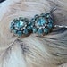 Hold Angela Unique Vintage Bridal Turquoise Blue Bobby Pins
