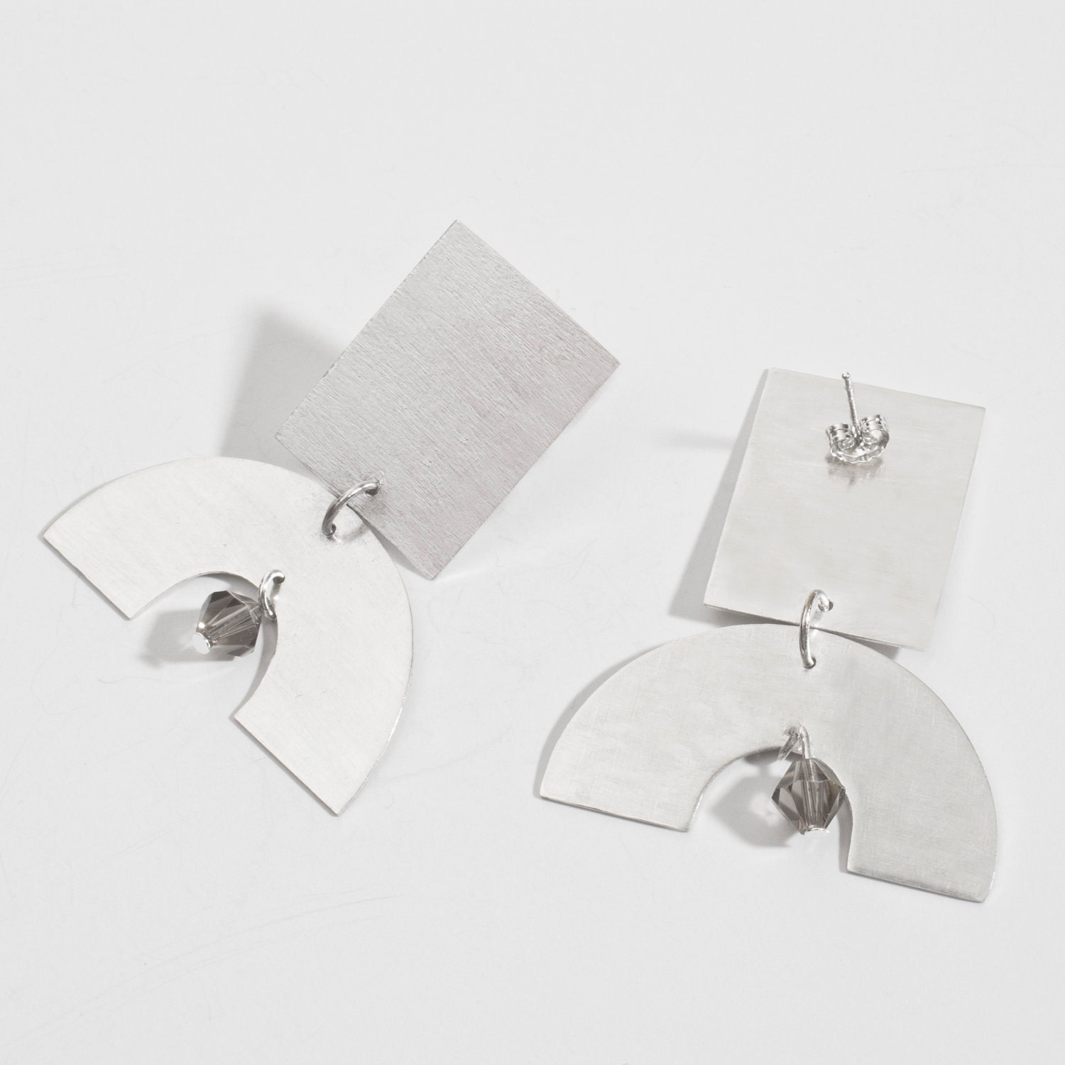 cristal-silver  earrings