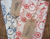 Bicycle print tea towel - luluandluca