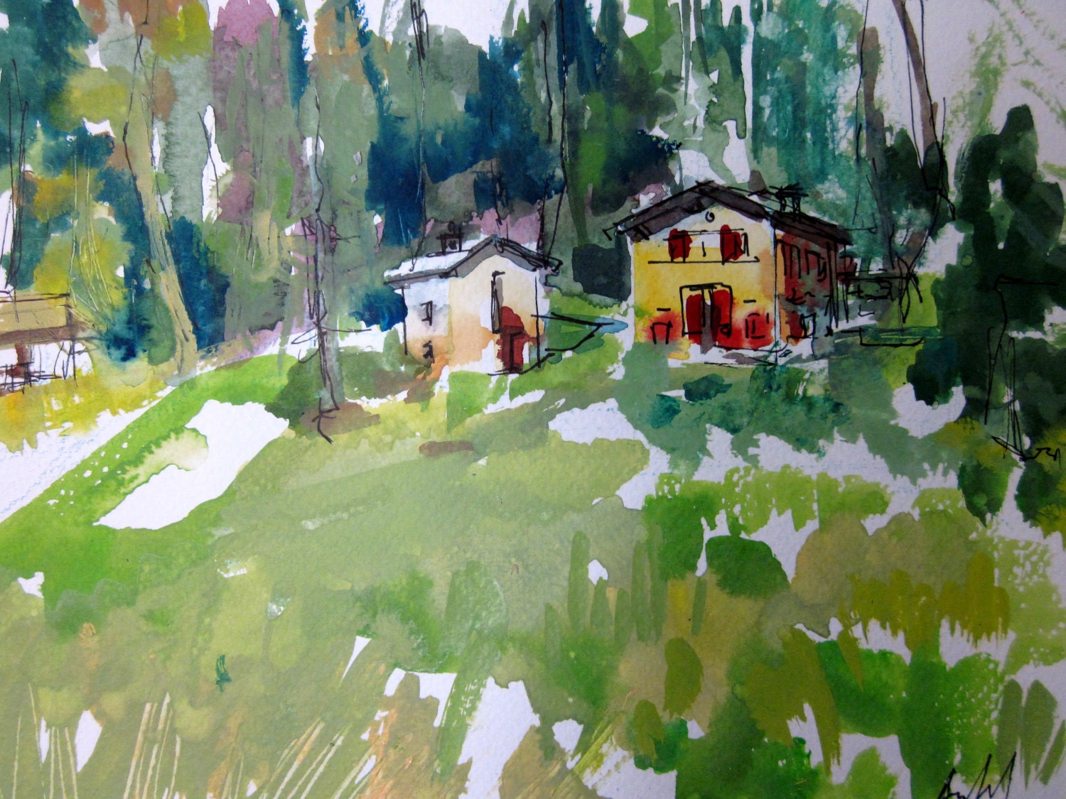 Entre verdes