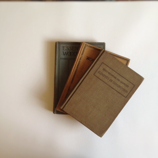 Set of 3 Early 1900s Woodworking Manuals