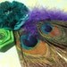 50% OFF SALE Peacock Hair Clip by Amanda Lynne LUXE