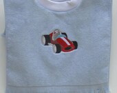 Race Car Over The Head Towel Baby Bib