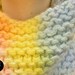 loop snood scarf cowl faded colors dip dye the knit kid