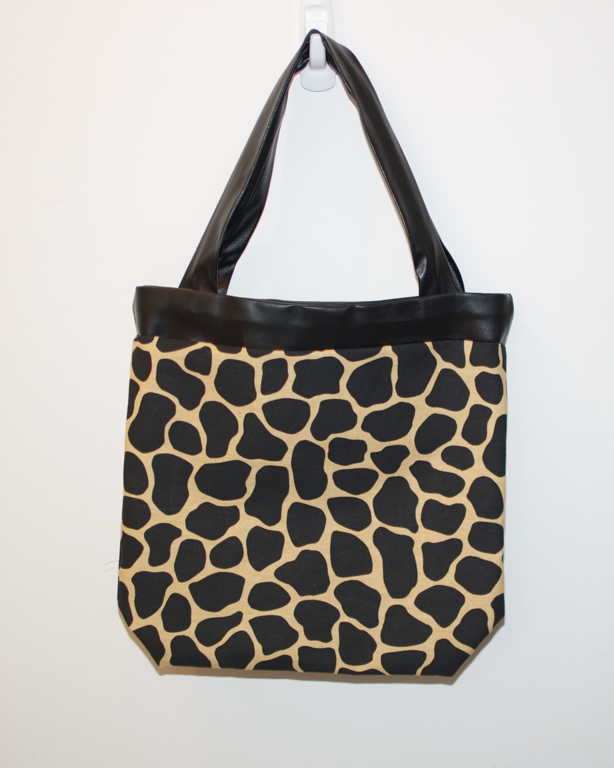 Giraffe print Canvas Tote