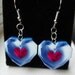Legend of Zelda Heart Container Dangle Earrings
