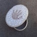 Oval Pink and White Mosaic Keepsake Box