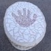 Oval Pink and White Mosaic Keepsake Box