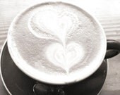 Coffee Heart Dreamy 4x6 Photography Greeting Card