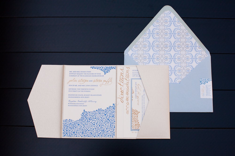 Custom Letterpress Wedding Invitations