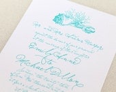 Printable Destination Wedding Invitation - Beach Wedding Invitation