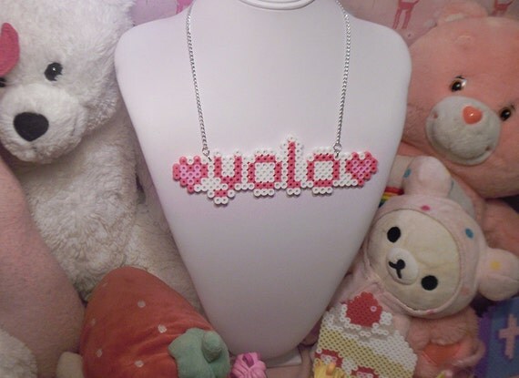 Pink YOLO Necklace