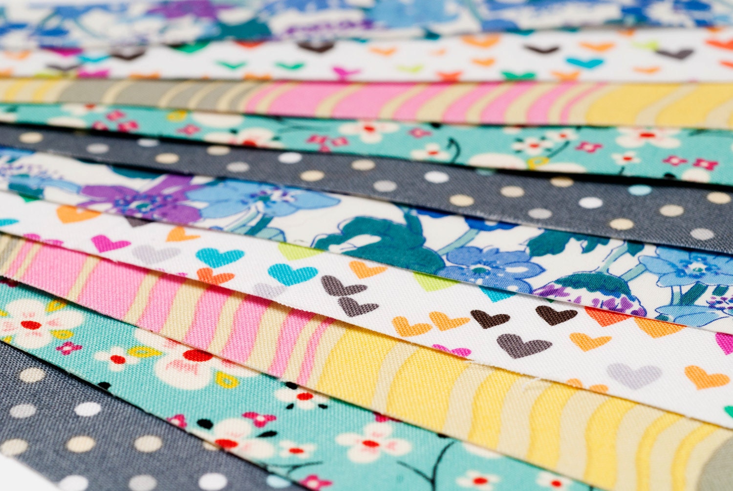 Sticky Adhesive Fabric Tape, Japanese Washi Tape - Alexander Henry Farmdale Blossom