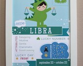 Libra Baby Zodiac Print