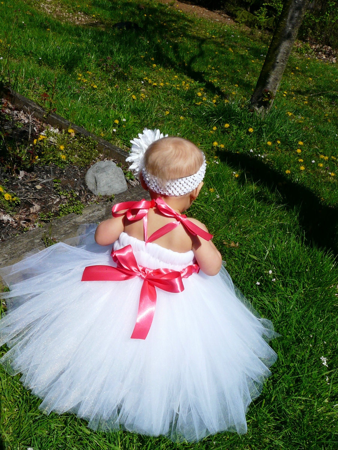 Heavenly pink snow- Flower girl dress, easter dress, birthday dress
