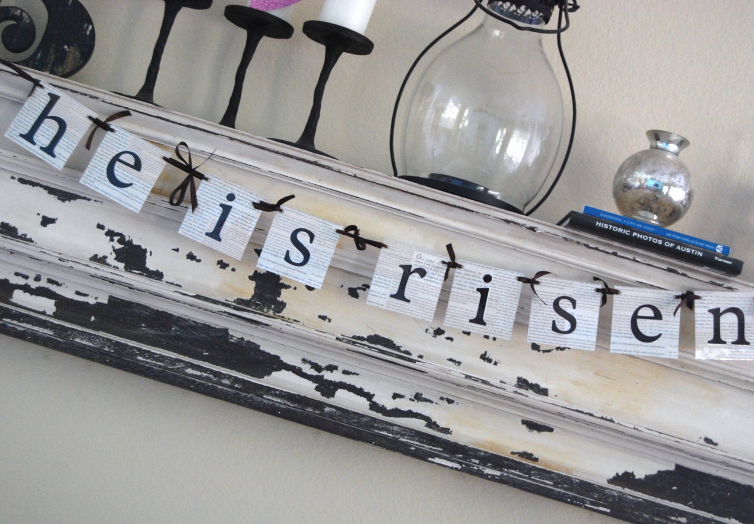 Easter Banner - HE IS RISEN - Easter Decoration