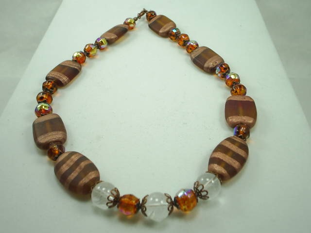 Quartz Crystal Gemstone Necklace Handcrafted Metaphysical Design 2344MJ