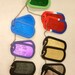 US Military Dog Tag Set Colored with Silencers