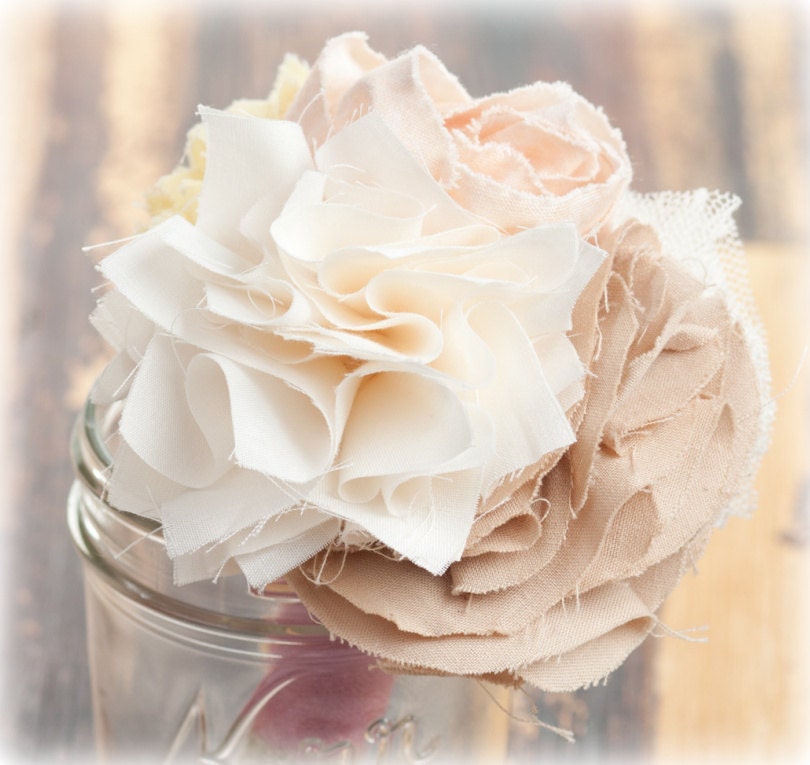 fabric flower mom's posy--custom designed