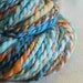 koi pond, handspun super bulky thick and thin 2-ply yarn, superwash merino 78yds