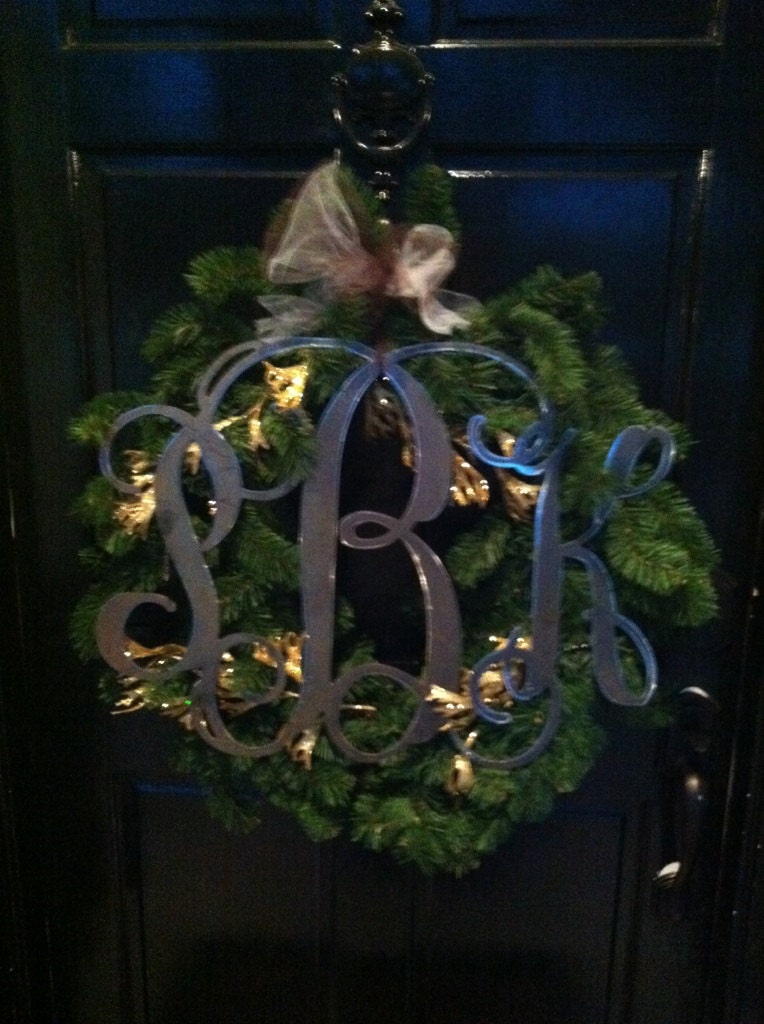 18in Custom Metal Monogram Initials