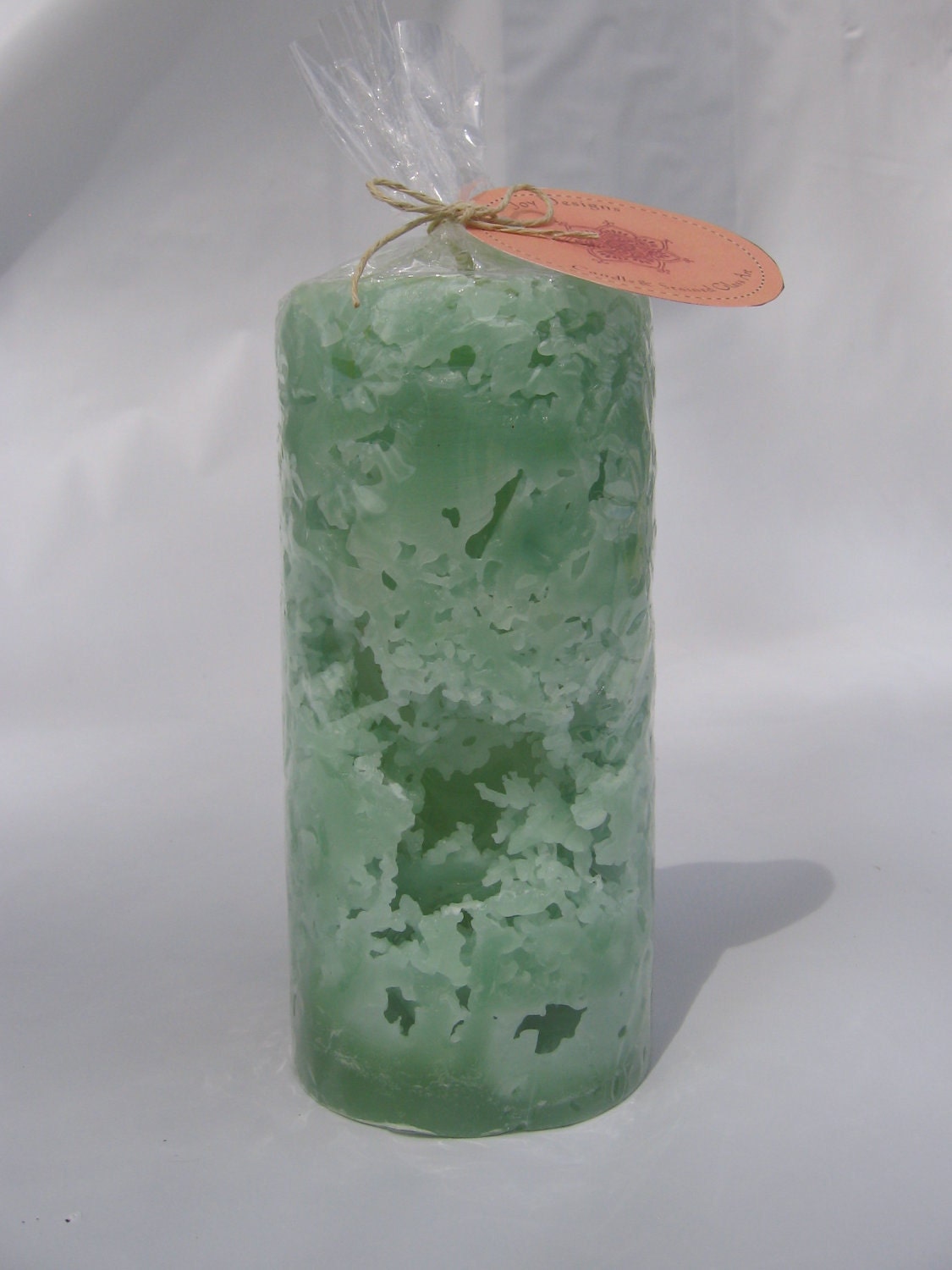 Green Lace Glow Candle Pomegranate Scented