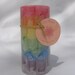 Rainbow Candle Handmade Pillar Chunk Candle Sage/Citrus Scented