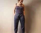 Pants Blue , Vintage look ,  high waisted figure