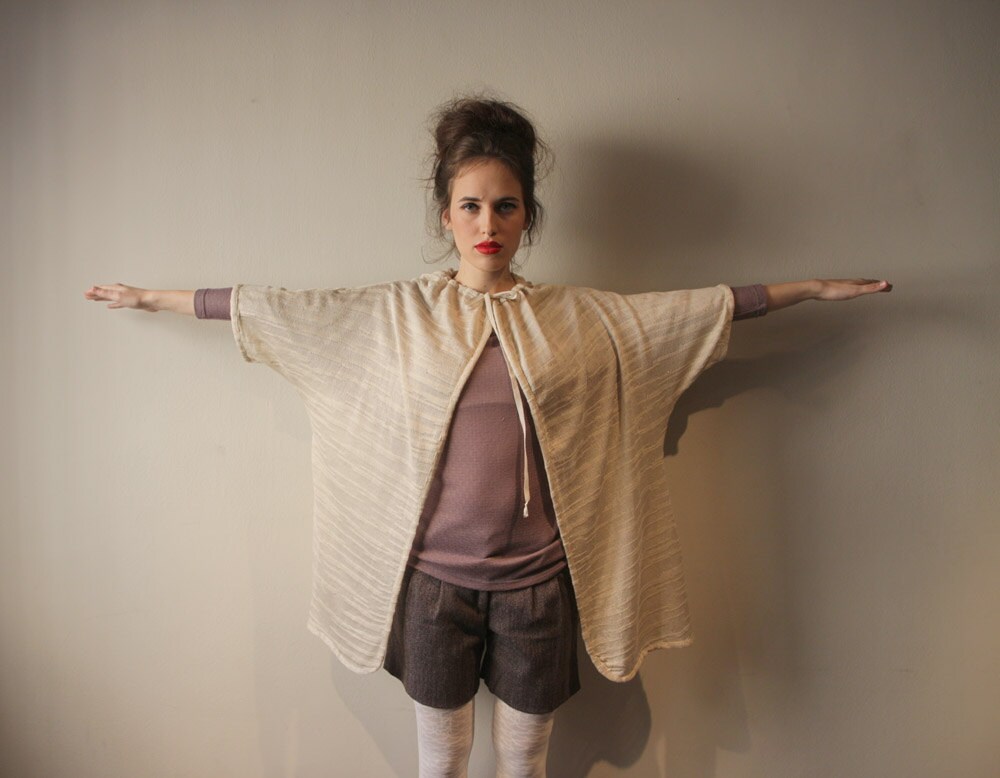 Women Cream Jacket, Women Cream Cardigan