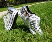 The EVEN MORE GLAMOROUS Mirror and Rhinestone Sneaker