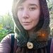 SALE - was 65 dollars now 45 dollars - Unisex Forest Hood With Antler Button
