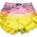 Dip dyed high waist shorts M