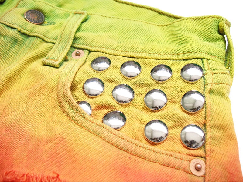 Levi ombre dip dye high waist shorts XS