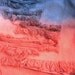 High waist dip dye shorts S