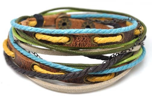 Jewelry Bangle bracelet women Leather Bracelet Girl Ropes Bracelet Men Leather Bracelet  A8