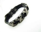 Jewelry Bangle Black Bracelet Women Leather Bracelet Men Leather Bracelet  680A