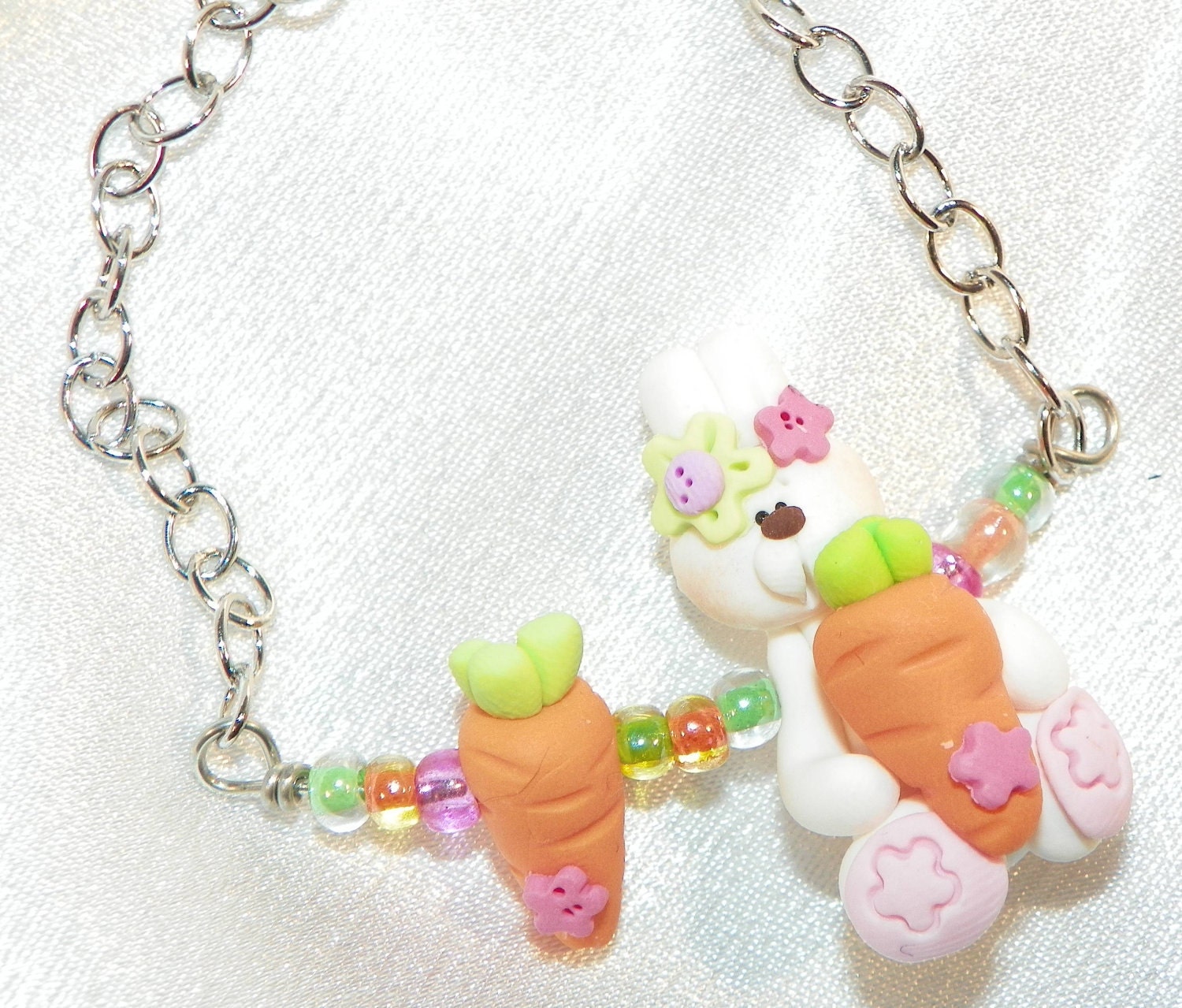 Bunny necklace or bracelet